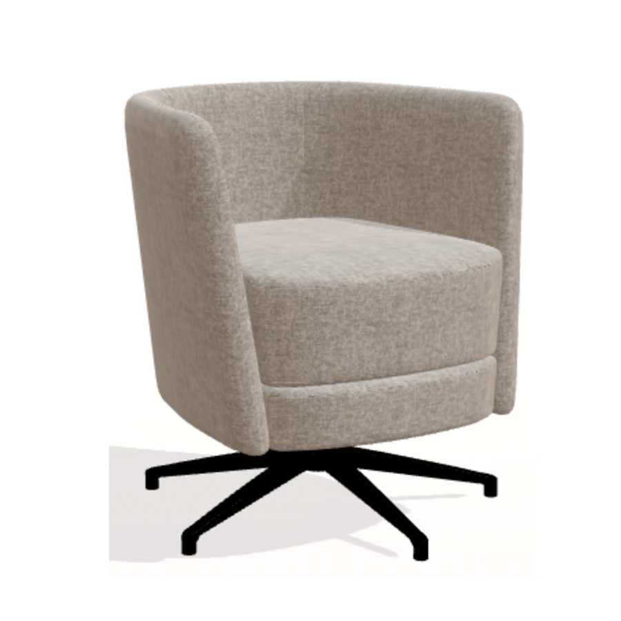 Royal Snúningstóll, leður, áklæði, borðstofustóll<br />